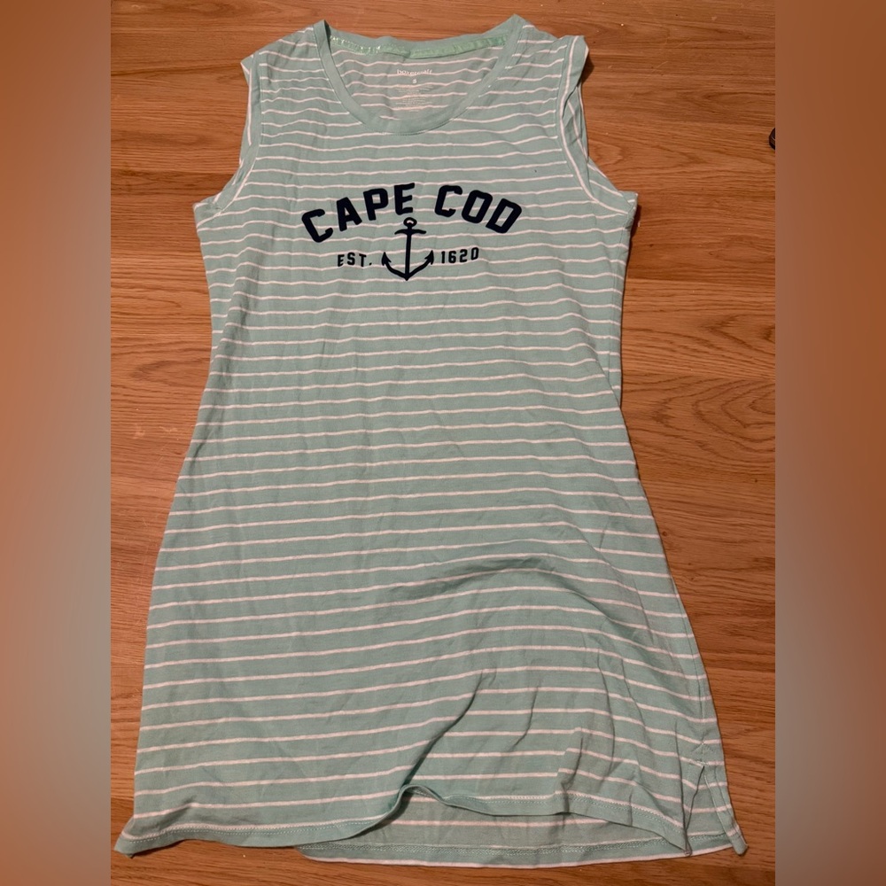 Striped Cape Cod coverup